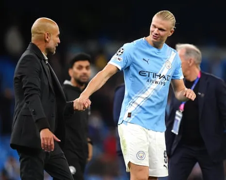 Erling Haaland Enters Exclusive UCL Half-Century Club, Hailed by Pep as Ronaldo and Messi's Equal